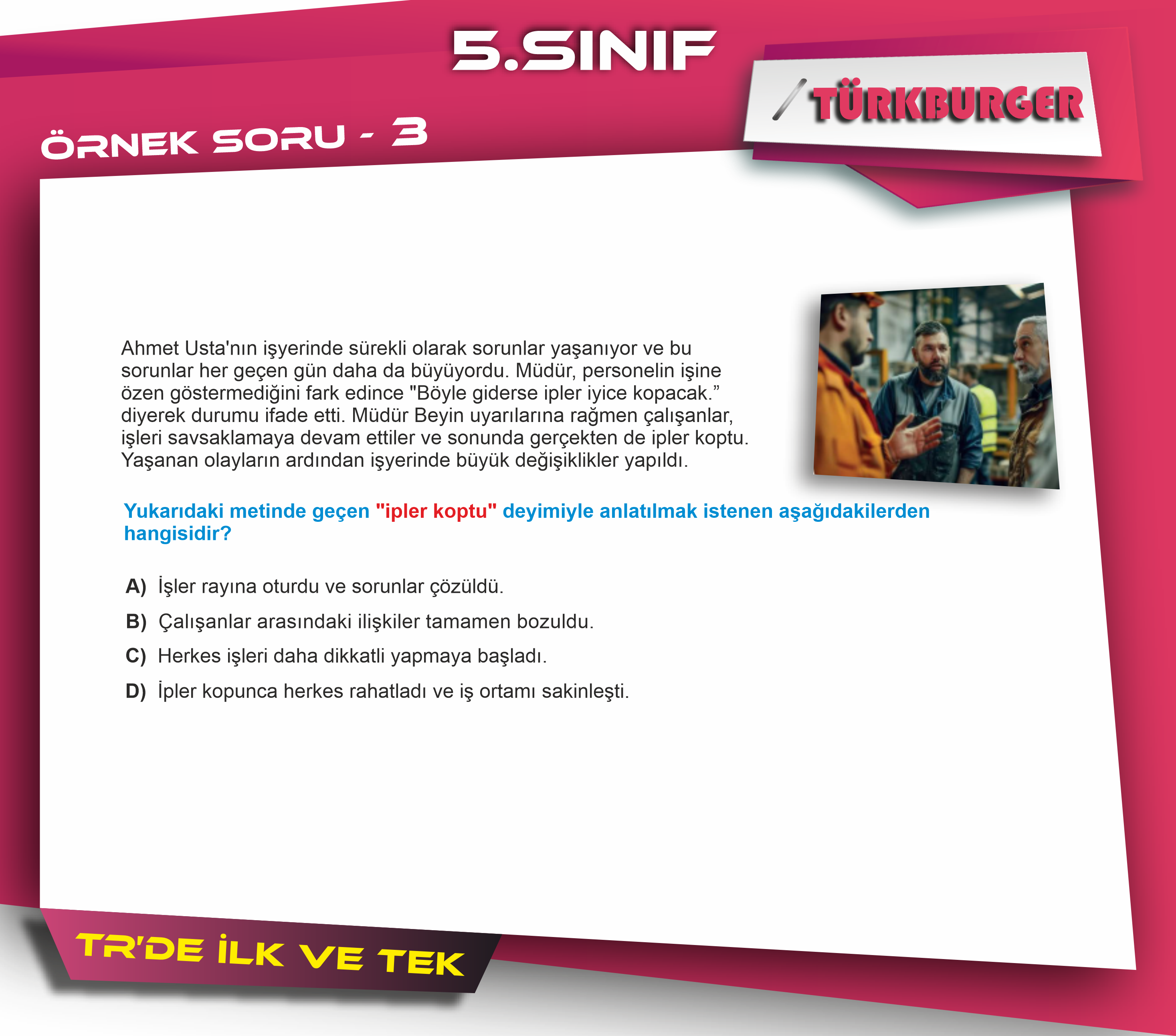 TürkBurger Örnek Sorular5333333