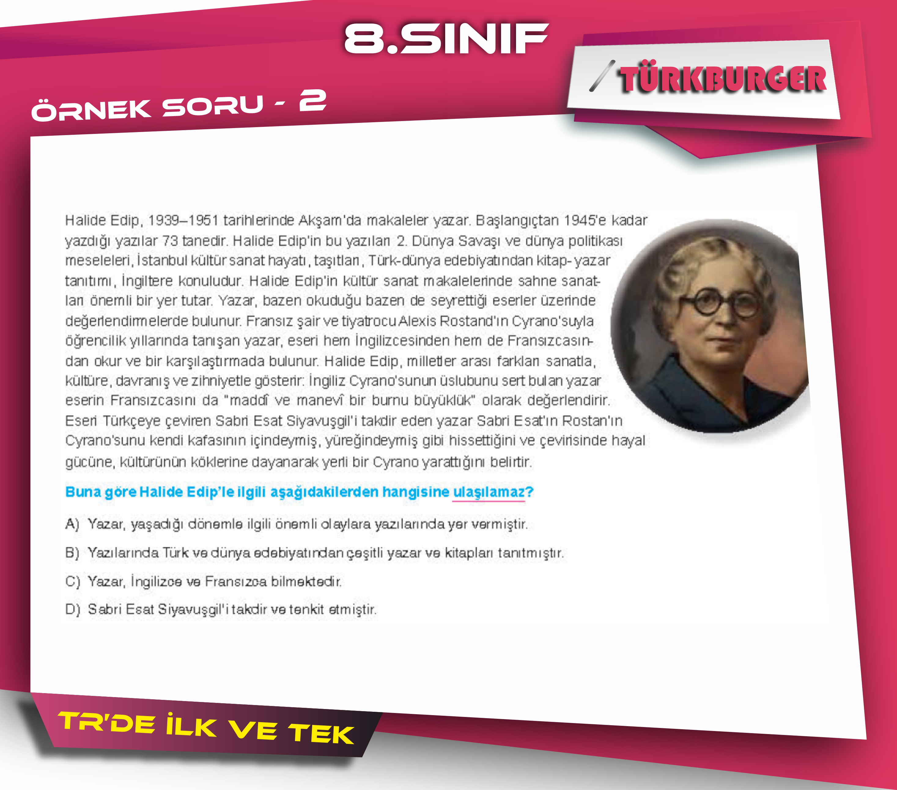 TürkBurger Örnek Sorular82