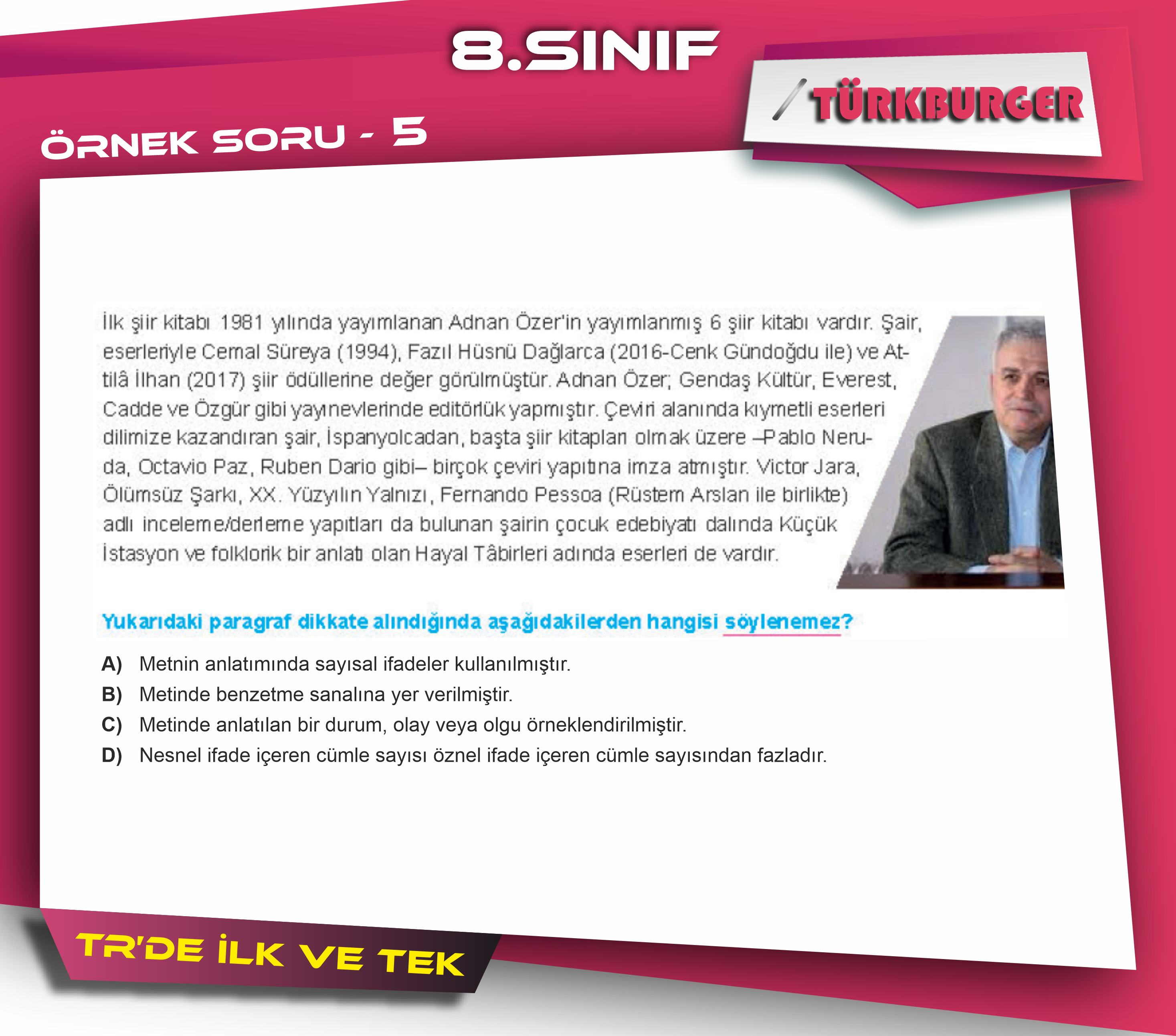 TürkBurger Örnek Sorular85